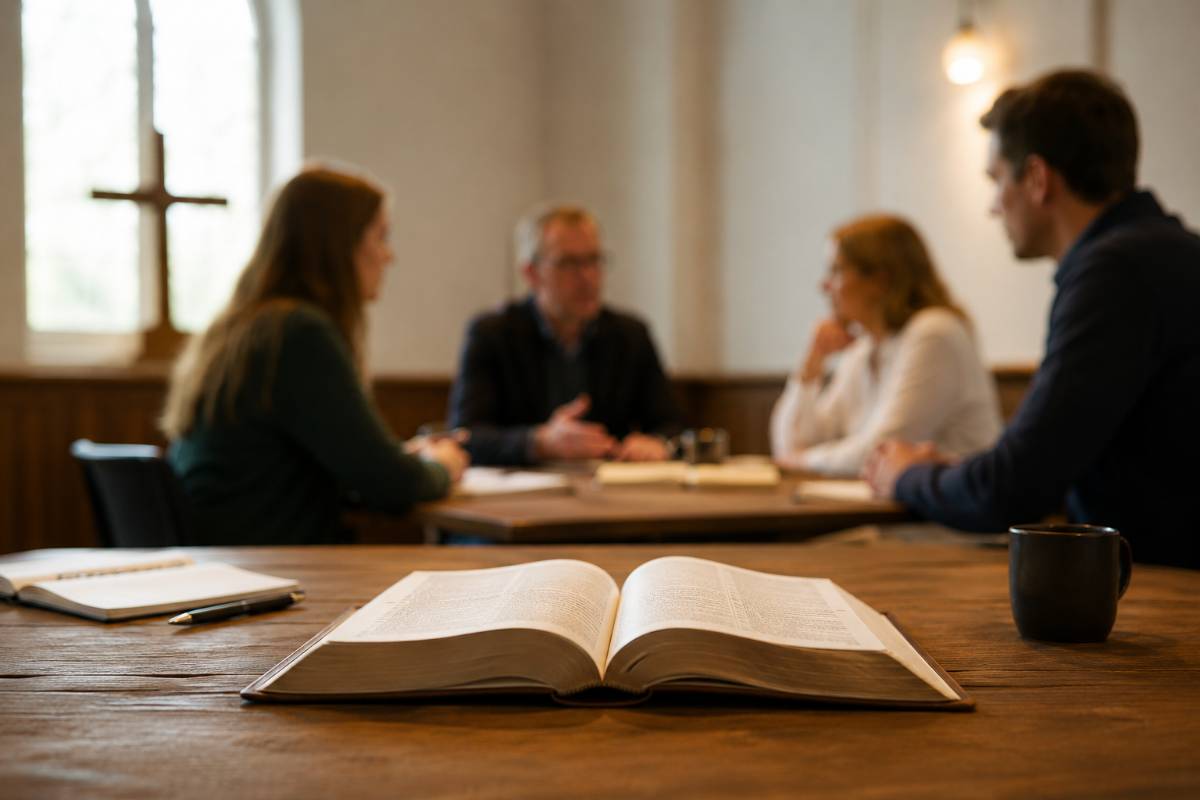 Gesprek in de kerk Gesprek in de kerk