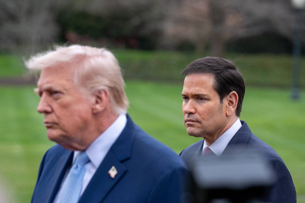 Marco Rubio en president Donald Trump