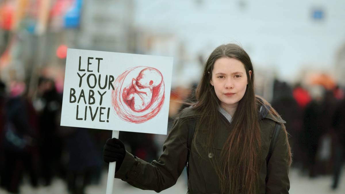 Pro-life demonstrante