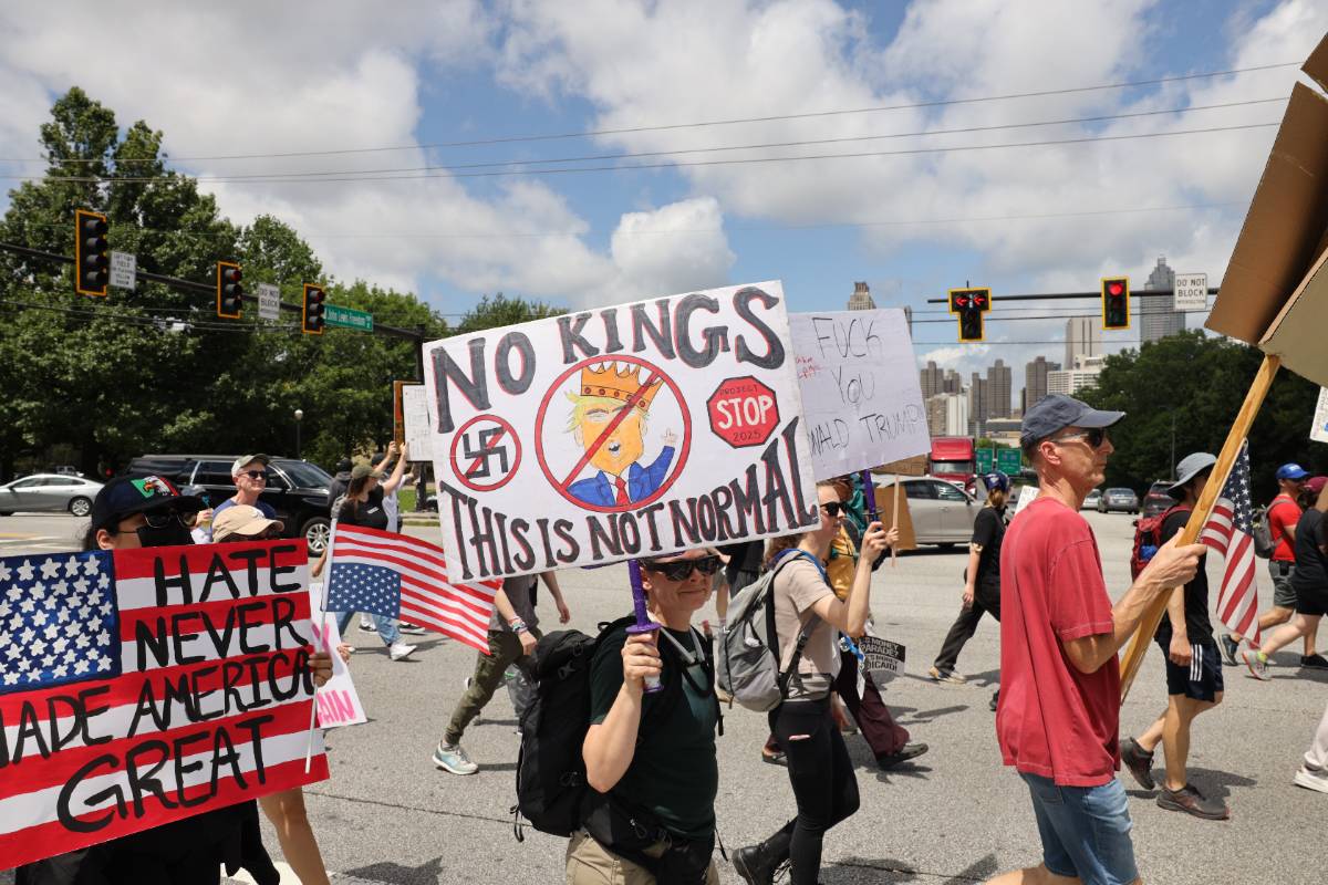 Amerikaanse anti-Trump demonstranten