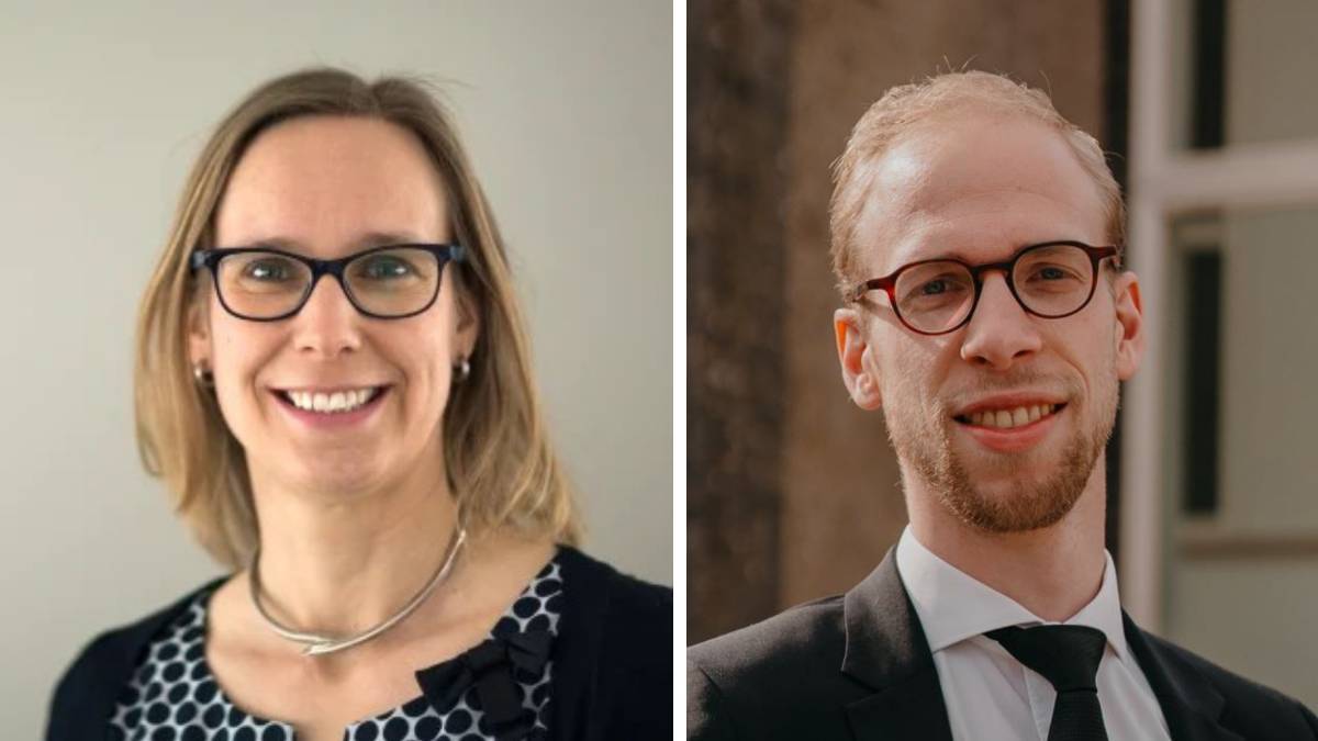 Hanneke Schaap en ds. Bakker