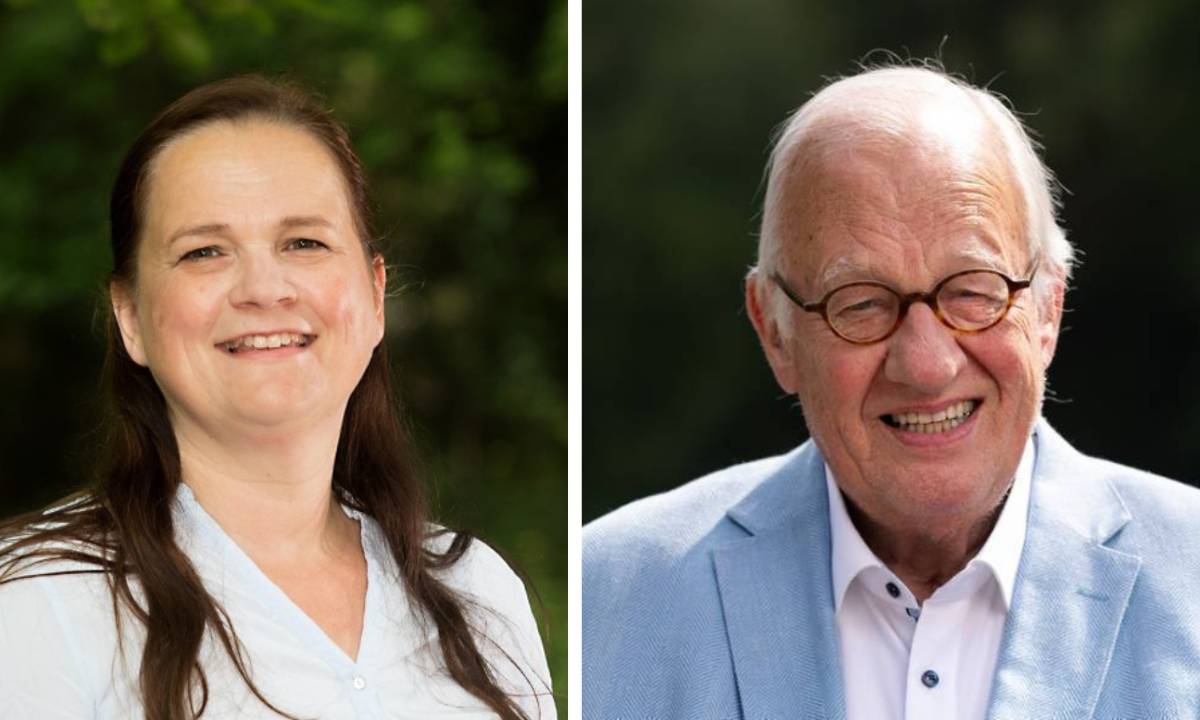 Theoloog Maaike Harmsen en prof dr. Willem Ouweneel 
