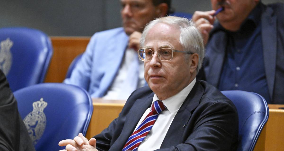 Voormalig PVV-Kamerlid Chris Faddegon tijdens de Algemene Politieke Beschouwingen in de Tweede Kamer van het demissionair kabinet Schoof,