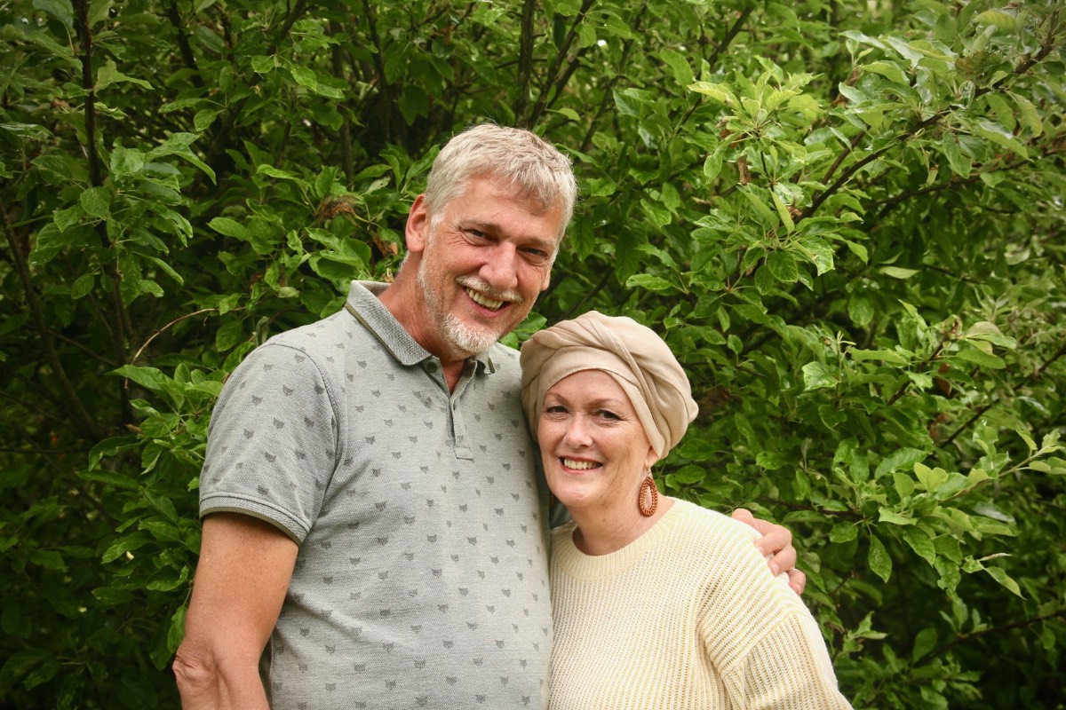 Maarten Bruynes met zijn inmiddels overleden vrouw
