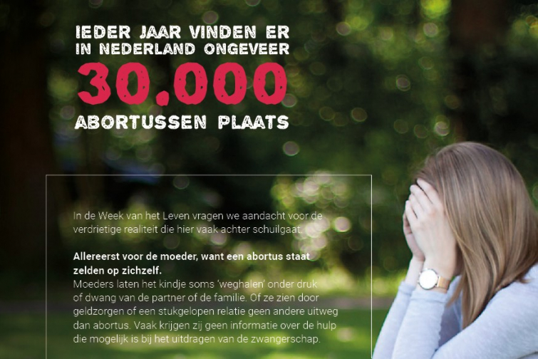 5 miljoen flyers met boodschap over abortus verspreid in Nederland